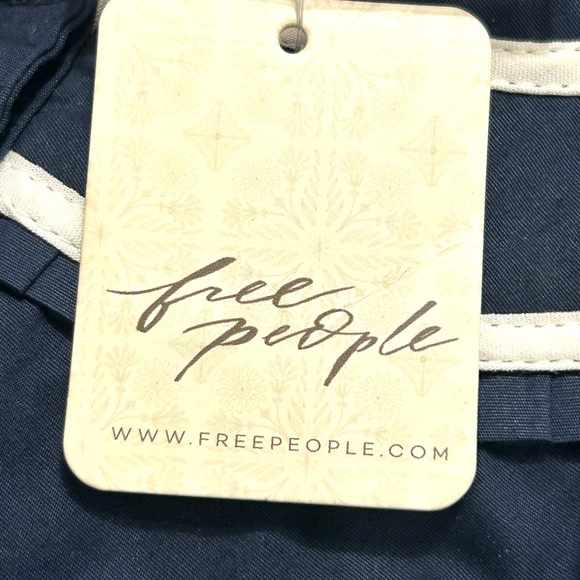 Free People Sail Away With Me Navy Sleeveless Top - Picture 9 of 11